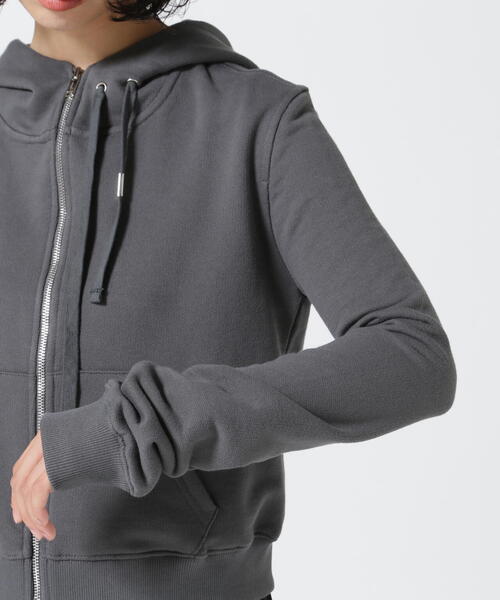 ナチェ NACHE ジップアップパーカー ショート丈 NACHE パーカー NACHE/ナチェ/CROPPED HOODIE ZIP-UP レディース