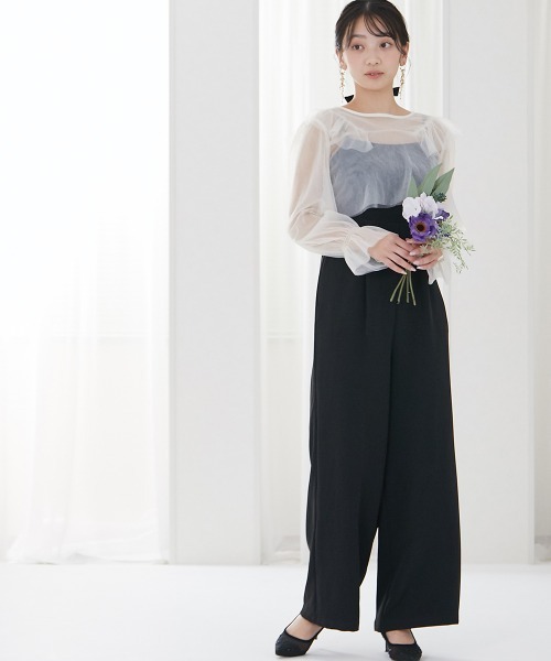 Jolie et パンツドレス チュールボレロ＋オールインワンパンツ