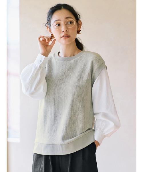 ａｎｄ　ｍｙｅｒａ　着合わせ風トップス レディース