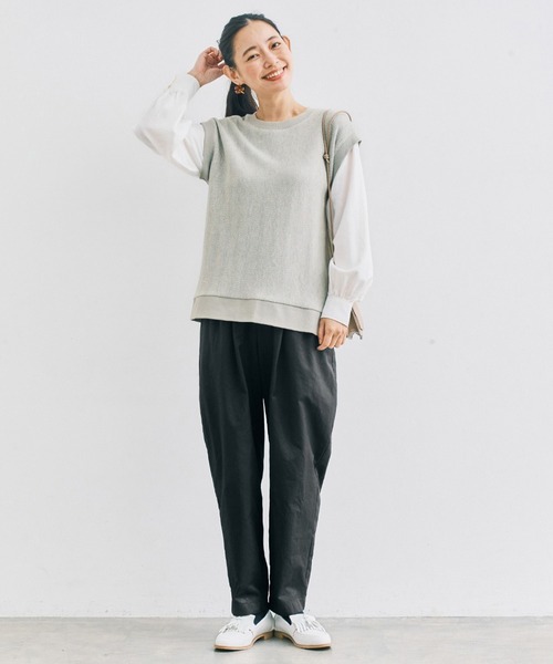 and myera and myera 着合わせ風トップス レディース