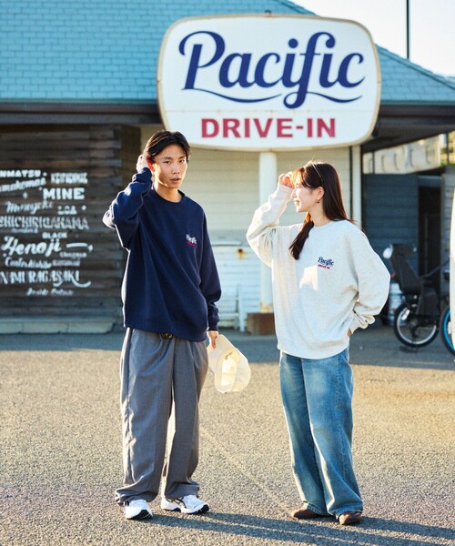 Baypoint 刺繍入りネイビー トレーナー 12a 楽天市場】トレーナー メンズ 長袖 トップス スウェット