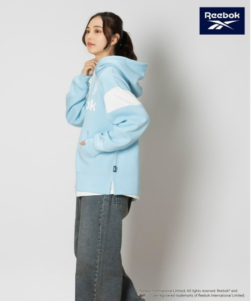 Right-on パーカー 「Reebok」レイヤードパーカー レディース