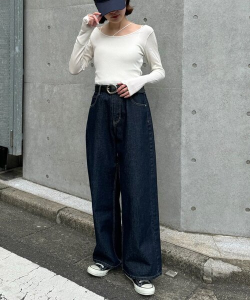 tシャツ シャイニーキャミセットシアーカットソー レディース セール】シャイニーキャミセットシアーカットソー（Tシャツ