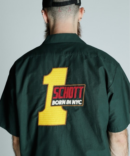 Schott N.Y.C（ショット） シャツ 半袖 Schott/ショット/CN WORK SHIRT