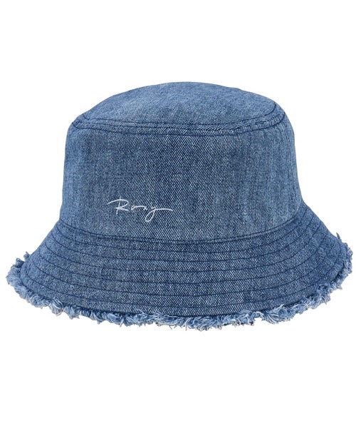 ROXY(ロキシー) 帽子 ハット LIVED IN DENIM HAT /ロキシーロゴ刺繍 ROXY(ロキシー) 帽子 ハット LIVED IN DENIM HAT /ロキシーロゴ刺繍