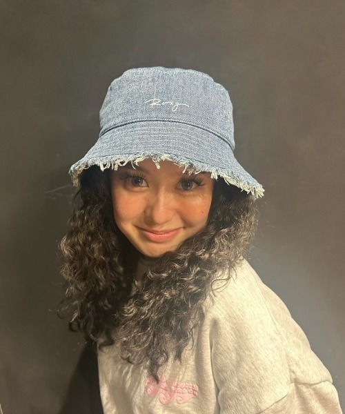 ROXY（ロキシー） 帽子 ハット LIVED IN DENIM HAT /ロキシーロゴ刺繍