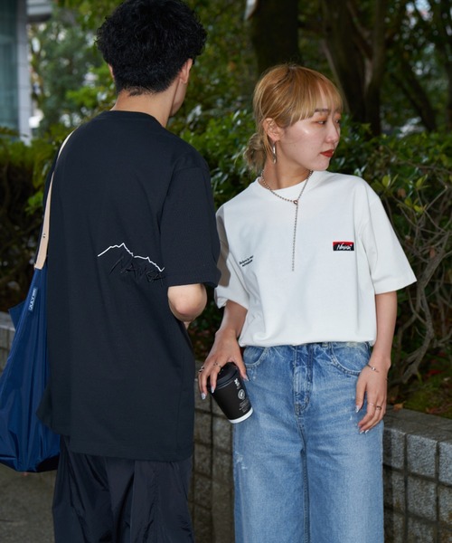 tシャツ 「NANGA/ナンガ」 別注 ブランドロゴ刺繍 ショートスリーブTシャツ レディース メンズ NANGA tシャツ 「NANGA/ナンガ」 別注 ブランドロゴ刺繍