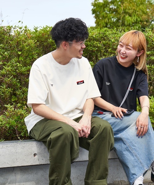 tシャツ 「NANGA/ナンガ」 別注 ブランドロゴ刺繍 ショートスリーブTシャツ レディース メンズ NANGA tシャツ 「NANGA/ナンガ」 別注 ブランドロゴ刺繍