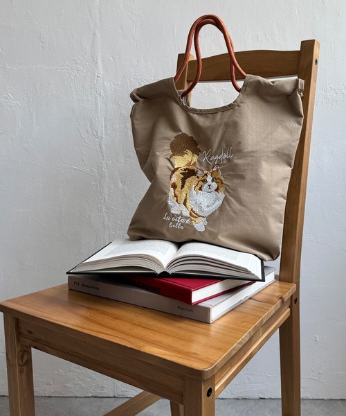 LBC ショルダーバッグ バッグ アニマル刺繍コードトートバッグ