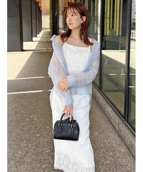 SNIDEL ブラウス シャツ シンプルシアーシャツ レディース