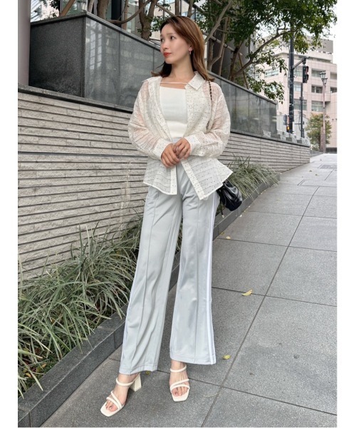SNIDEL ブラウス シャツ シンプルシアーシャツ レディース