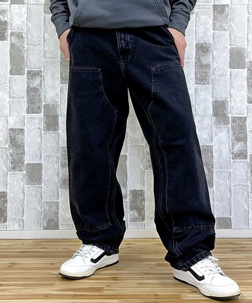 Carhartt ジーンズ WIP ワイドシルエット ダブルニーパンツ