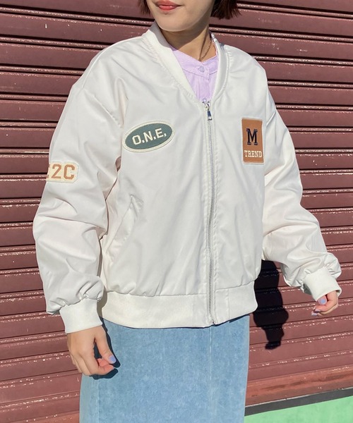 CRB ma1 ma-1 ロゴワッペン付MA-1 レディース : ZOZOTOWN Yahoo!店