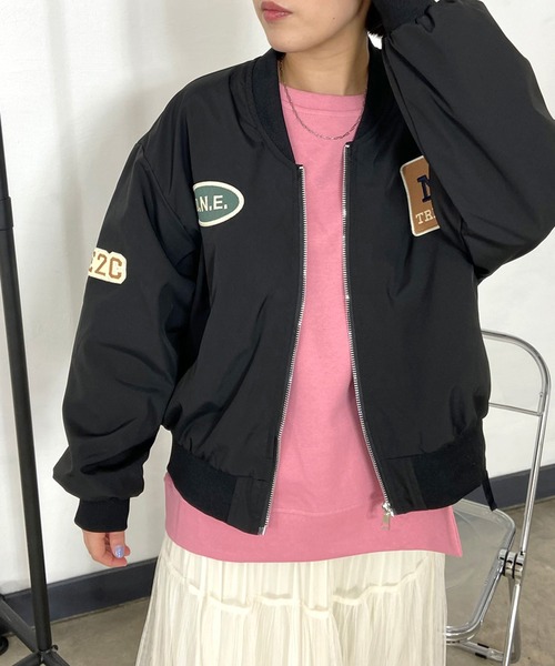 CRB ma1 ma-1 ロゴワッペン付MA-1 レディース : ZOZOTOWN Yahoo!店