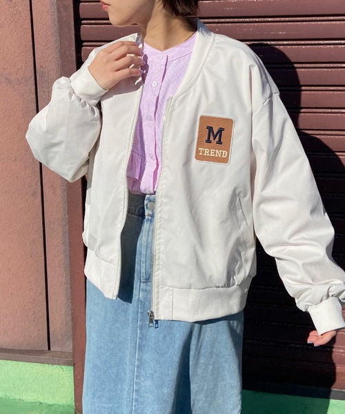 CRB ma1 ma-1 ロゴワッペン付MA-1 レディース : ZOZOTOWN Yahoo!店