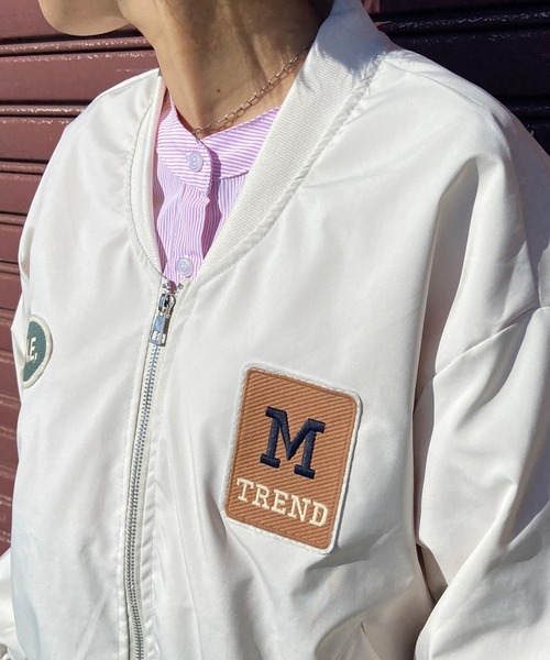 CRB ma1 ma-1 ロゴワッペン付MA-1 レディース : ZOZOTOWN Yahoo!店