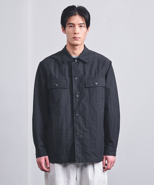 ミリタリーSH UNITED ARROWS シャツ ナイロン コットン ミリタリー オーバー
