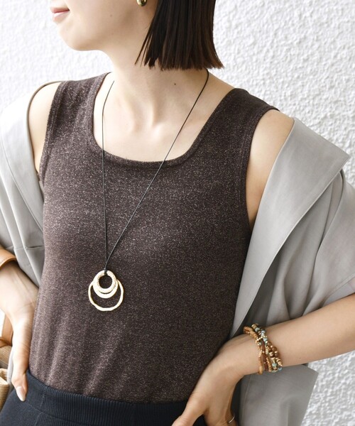 D&G カットソー タンクトップ ラメ made in ltaly 36 SHIPS（シップス） タンクトップ ノースリーブ 「洗濯機可能」2WAY