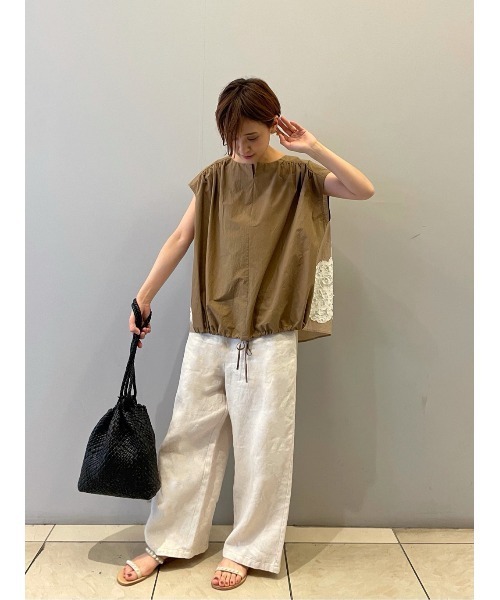 BEARDSLEY 「BEARDSLEY」 半袖ブラウス FREE グレー レディース