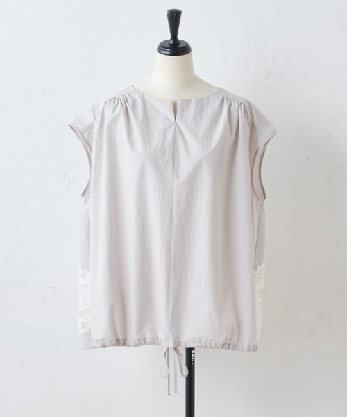 BEARDSLEY 半袖 BEARDSLEY 「BEARDSLEY」 半袖ブラウス FREE グレー レディース