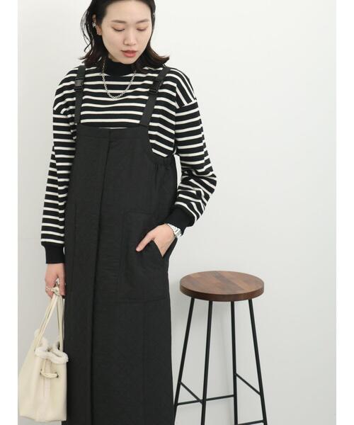 「Samansa Mos2 blue」 サロペットスカート F カーキ レディース_画像3