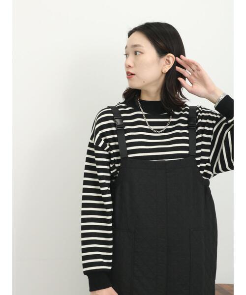 「Samansa Mos2 blue」 サロペットスカート F カーキ レディース_画像4