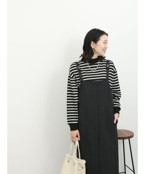 「Samansa Mos2 blue」 サロペットスカート F カーキ レディース_画像5