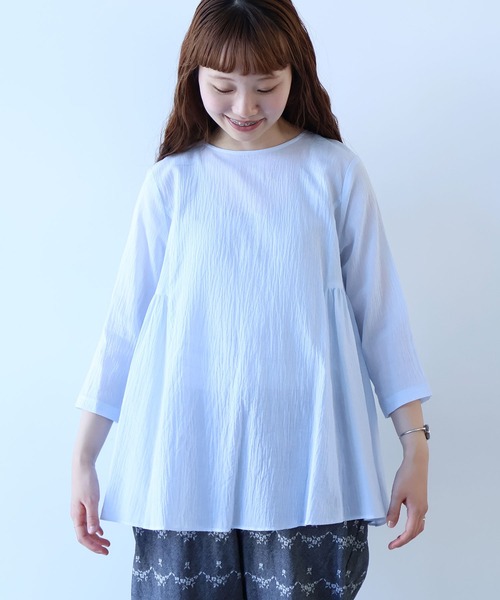 ブラウス シャツ コットン/ボイルローン tunic ブラウス レディース