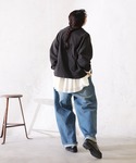 ワイドパンツ ジーンズ デニム デニムパンツ ...の詳細画像3