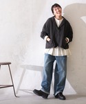 ワイドパンツ ジーンズ デニム デニムパンツ ...の詳細画像5