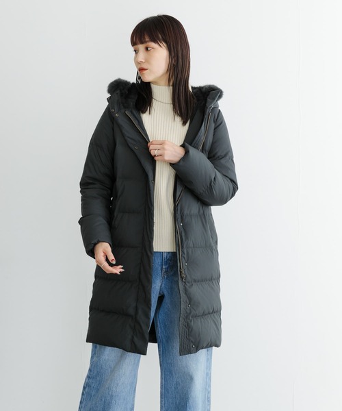 アーバンリサーチ ダウンコート ロングコート 黒 URBAN RESEARCH DOORS（アーバンリサーチドアーズ） ダウンコート