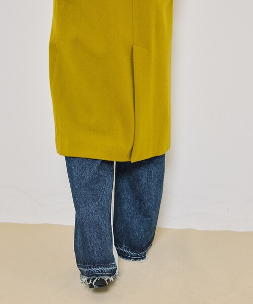 「UNITED TOKYO」 ノーカラーコート 1 グレー レディース_画像9