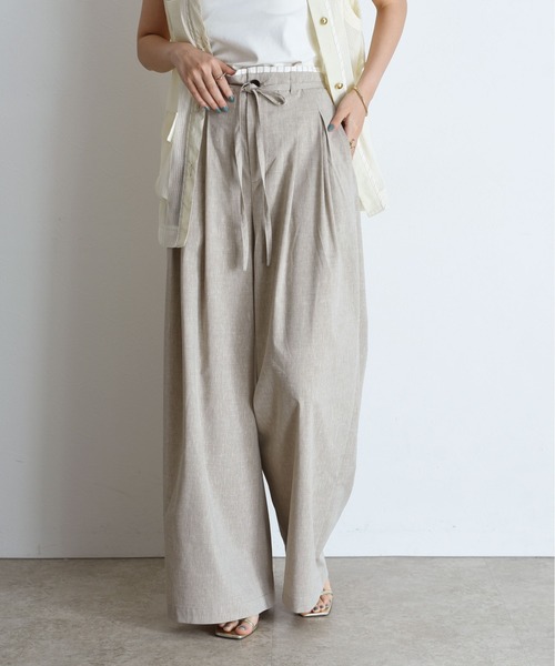 Eimee Law（エイミーロウ） パンツ ツータックハイウエストワイド