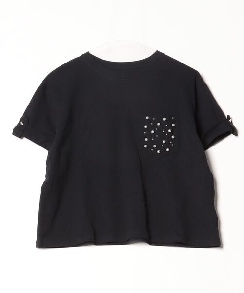 Rady トップス Rady 「Rady」 ビジュー半袖カットソー M ブラック レディース