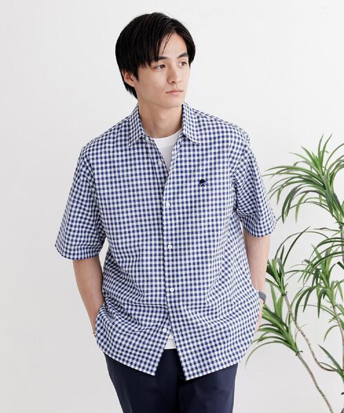 TAKEO KIKUCHI（タケオキクチ） シャツ 半袖 「LIMITED」ワンポイント