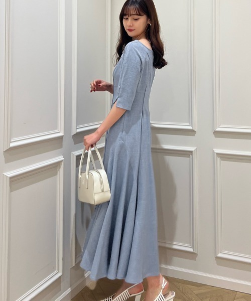 ハーリップトゥ 半袖 ロングワンピース herlipto ハーリップトゥ Relaxed T-Shirt Long Dress Tシャツ