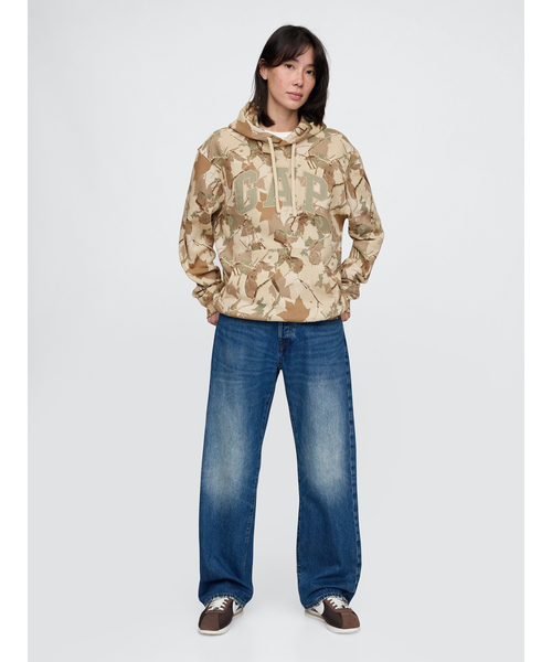 GAP パーカー XL パープル Gap公式オンラインストア | リラックス GAPロゴ ジップアップ