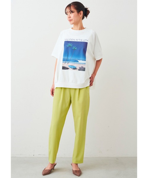 IEDIT（イディット） tシャツ 永井博さんコラボ VACATION IN