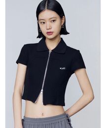 tシャツ リブカッティングショートスリーブトップ レディース｜ZOZOTOWN Yahoo!店
