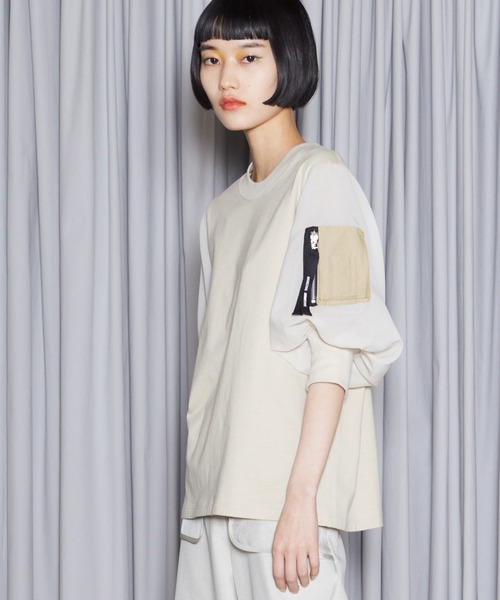 「MARECHAL TERRE」 半袖カットソー MEDIUM ベージュ レディース