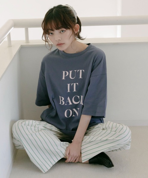PILIT パンツ サイドレースストライプパジャマパンツ レディース