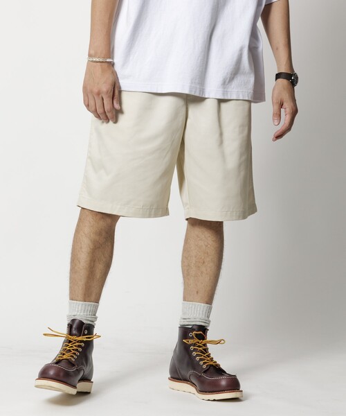 FREAK'S STORE パンツ リラックスフィット イージー ツイル ショート