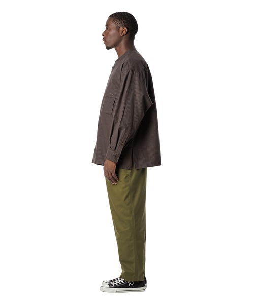 Sandinista（サンディニスタ） シャツ Band Collar Oversized Check
