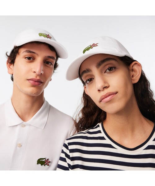 【値下げ！】Lacoste ホワイト キャップ LACOSTE ラコステ キャップ ワンポイント ワニ ロゴ メンズ