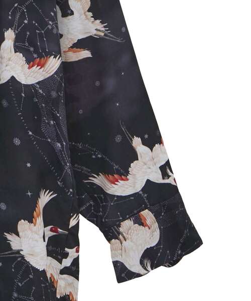 NIPOALOHA（ニポアロハ） ブラウス シャツ 「NIPOALOHA」”朱鷺-TOKI