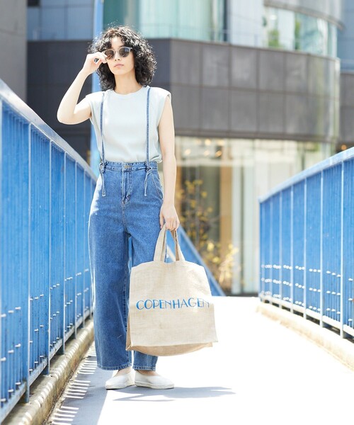 「FREAK'S STORE」 加工デニムパンツ MEDIUM ブルー レディース_画像3