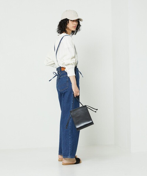 「FREAK'S STORE」 加工デニムパンツ MEDIUM ブルー レディース_画像6