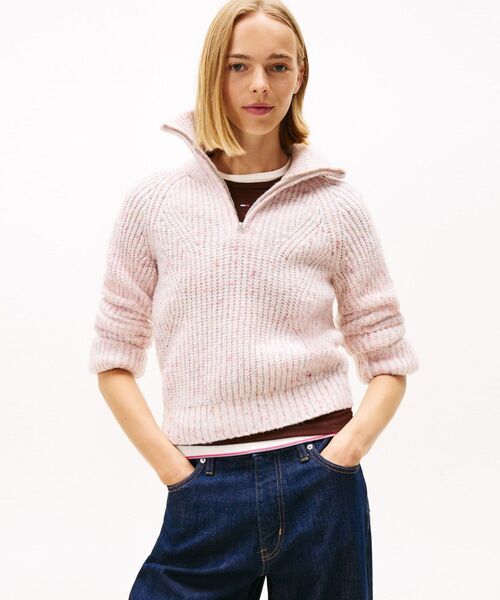 TOMMY JEANS（トミー・ジーンズ） ニット セーター クオータージップ