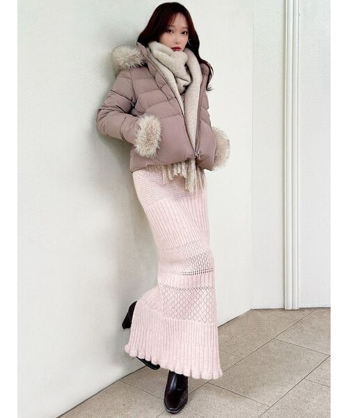 RESEXXY（リゼクシー） ワンピース クロシェニットタイドワンピース