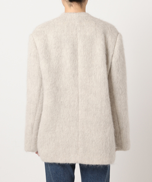 Plage」 ノーカラージャケット 36 ブラウン レディース セール